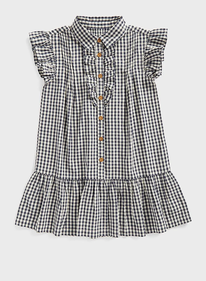 mothercare Kids Checks Shirt Midi Dress