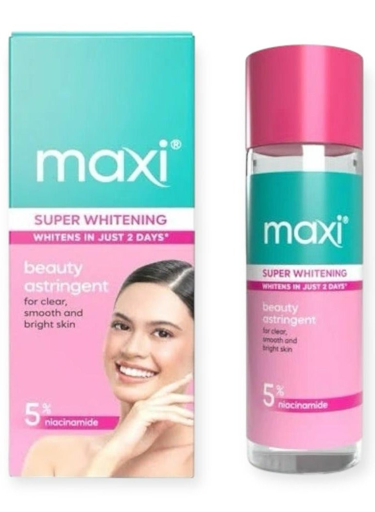 Maxi Whitening Beauty Astringent Toner - For Clear, Smooth & Bright Skin With 5% Niacinamide 100 ml - Image 1