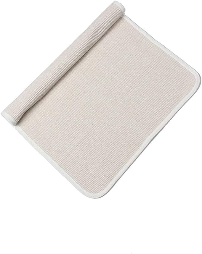 UKELER Montessori Mat for Nursery Preschool Kindergarten Soft Baby Play Mat Cotton Working Rug for Toddlers Babies Children, 27.5''×43.3'', Off-White - Image 1