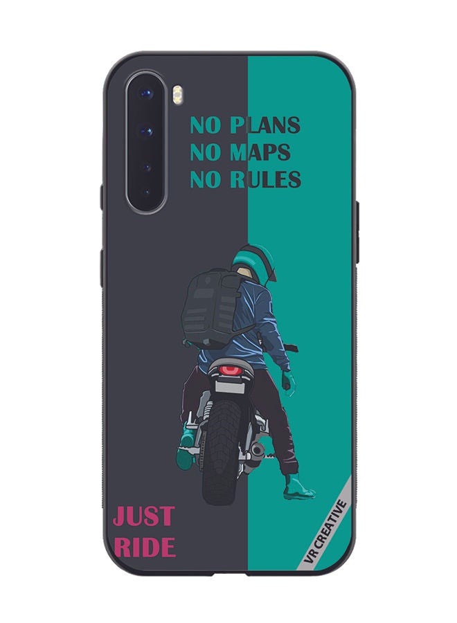 VR CREATIVE Protective Case Cover For OnePlus Nord Just Ride Design Multicolour - Image 1