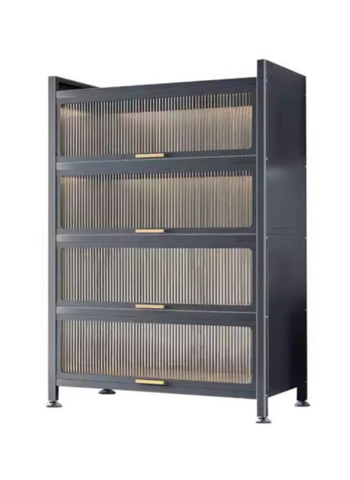 Generic - Bookcase Storage Organiser Bookcase Simple Bedroom Solid Wood Storage Rack Floor Bookcase Living Room Lattice Cabinet Suitable for Living Room Office Bedroom - Image 1