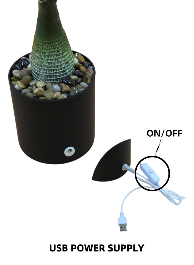 USB-powered Artificial Plant LED Night Light for Indoor Desktop Decoration  - Image 2