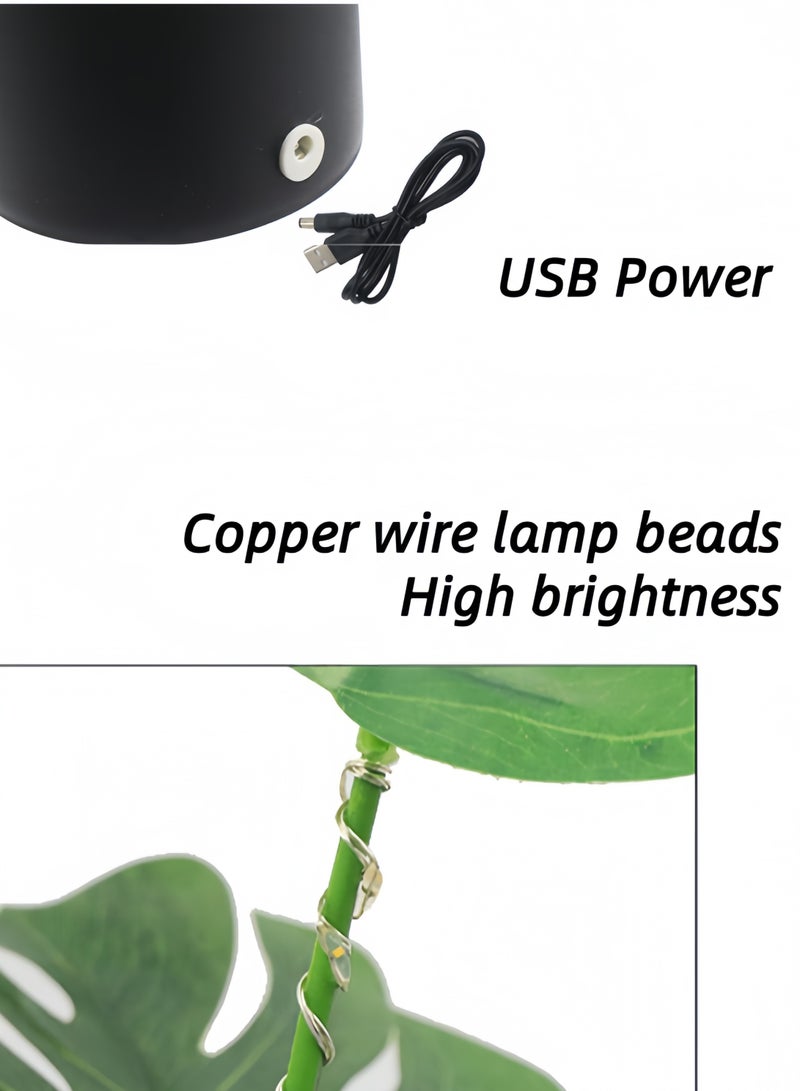 USB-powered Artificial Plant LED Night Light for Indoor Desktop Decoration  - Image 4