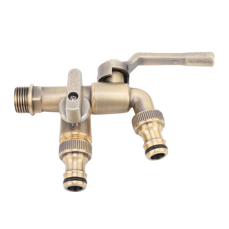 Outside Water Faucet Outdoor Wall Mounted Garden Brass Ball Valves Tap Frost Proof Spigot 1/2 Inlet 1/2 Outlet Retro Bronze for Home Balcony - Image 2