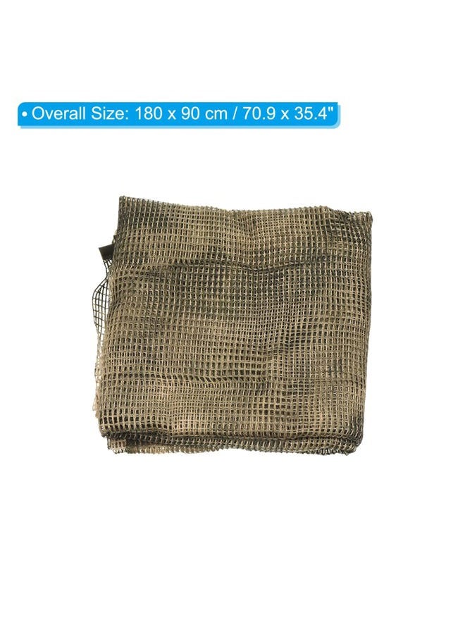 PATIKIL 71"x35" Camouflage Netting Camo Scarf, Camo Netting Veil Camo Mesh Neck Scarves Desert Mesh Scarves for Outdoor Activities, Ruin Camo - Image 3