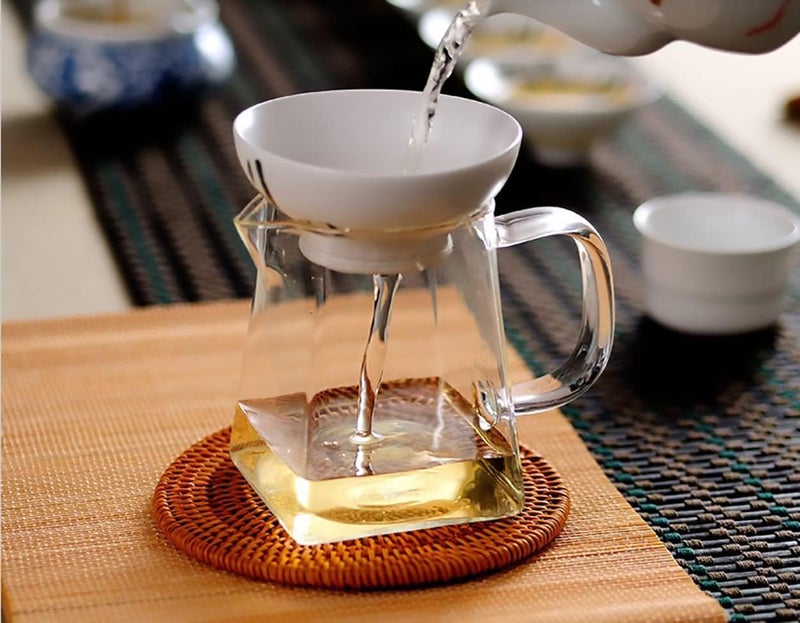Dadamong Glass Pitcher with Handle, Milk and Cream Pitcher Cup Jug, Heat Resistant Borosilicate Glass Creamer for Coffee Tea or Maple Syrup Serving, Stovetop & Microwave Safe (18oz/ 550ML) - Image 5