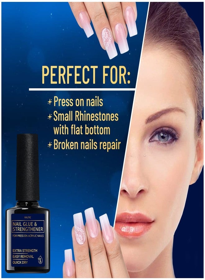 VALITIC Strong Nail Glue and Strengthener for Press Ons, 4 Pack - Image 3