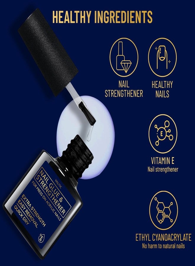 VALITIC Strong Nail Glue and Strengthener for Press Ons, 4 Pack - Image 4