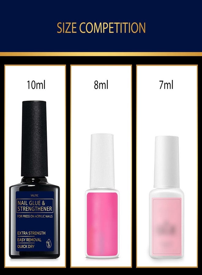 VALITIC Strong Nail Glue and Strengthener for Press Ons, 4 Pack - Image 5