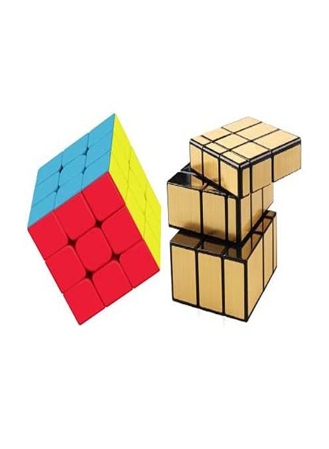 QWICK CLICK Speed 3x3 Cube Combo Set Puzzle Magic Cube Game Toy (Pack of 2)