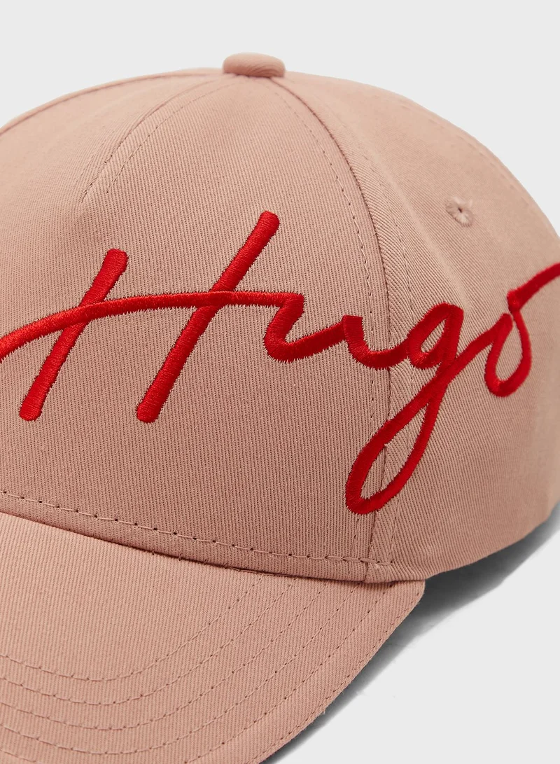 HUGO Logo Curved Peak Cap