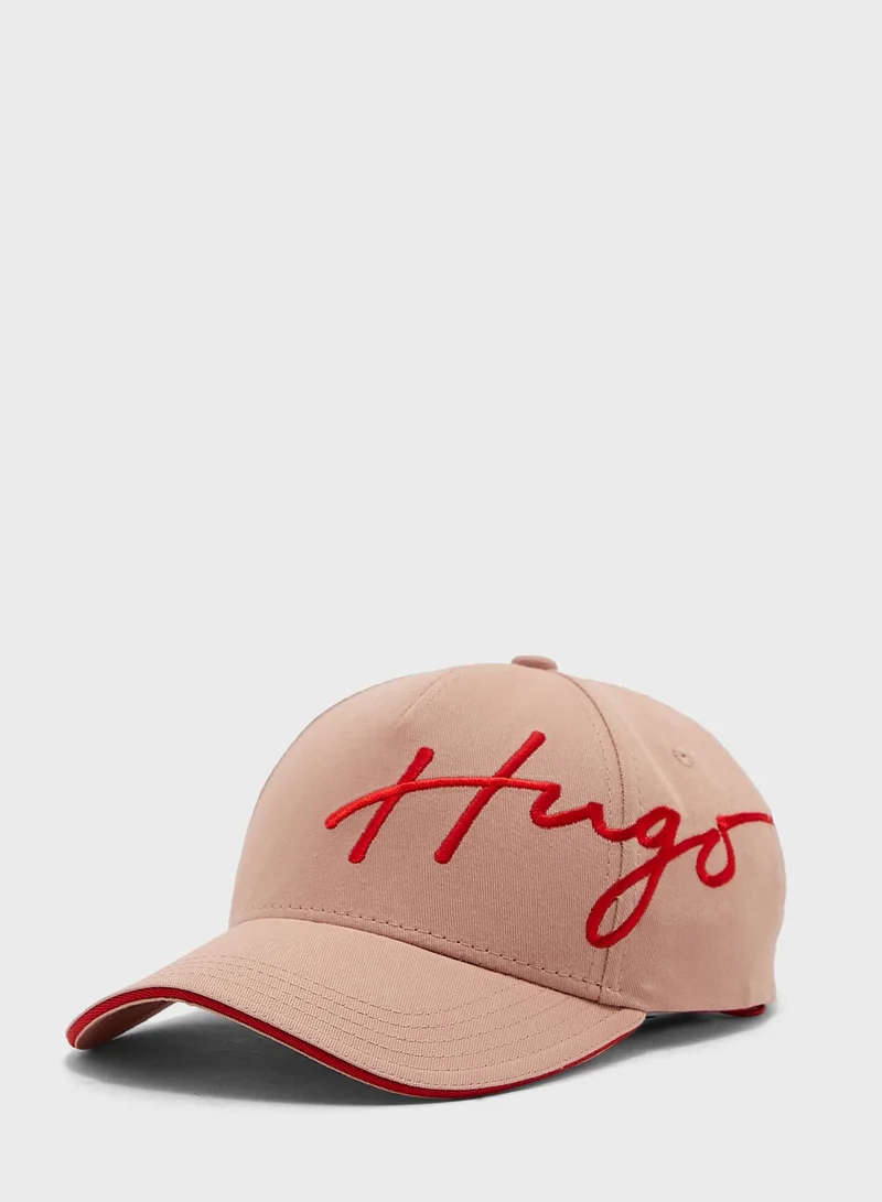 HUGO Logo Curved Peak Cap