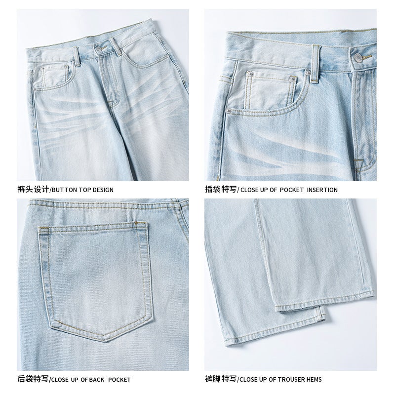 Unisex Casual Daily Denim Jeans - Image 5