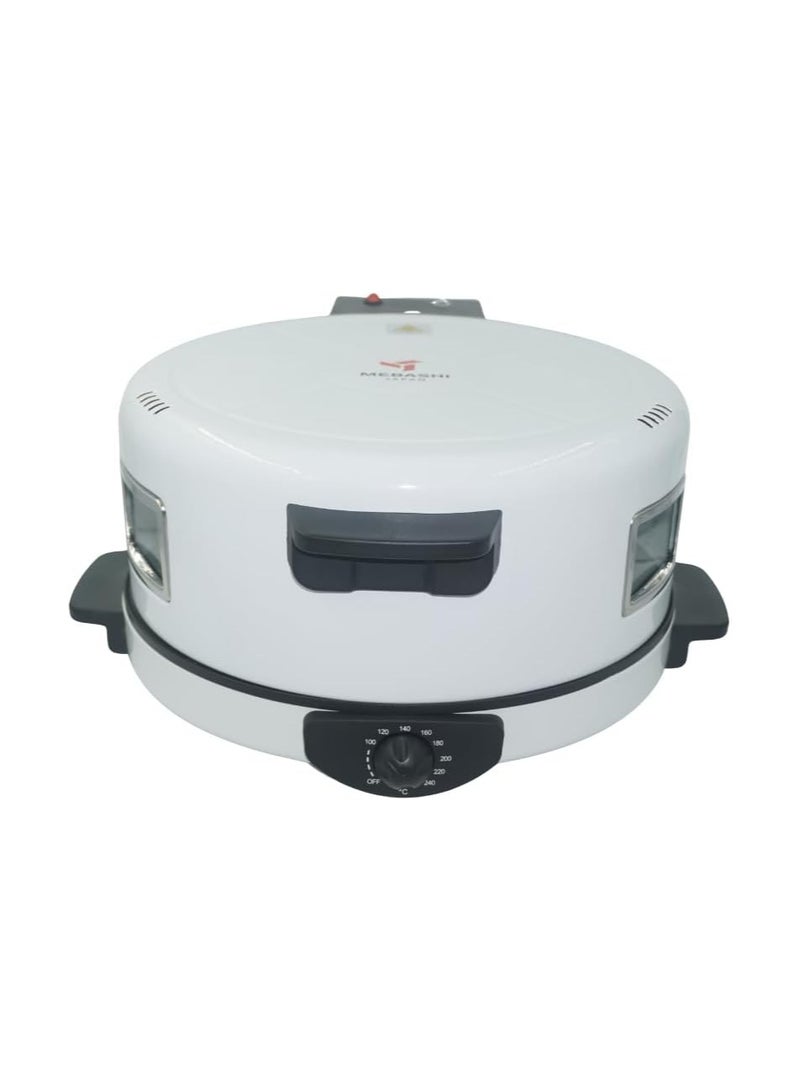 MEBASHI Arabic Bread Maker with 40cm Cooking Plate and Viewing Window -(2200W) White(ME-HBM141) - Image 2