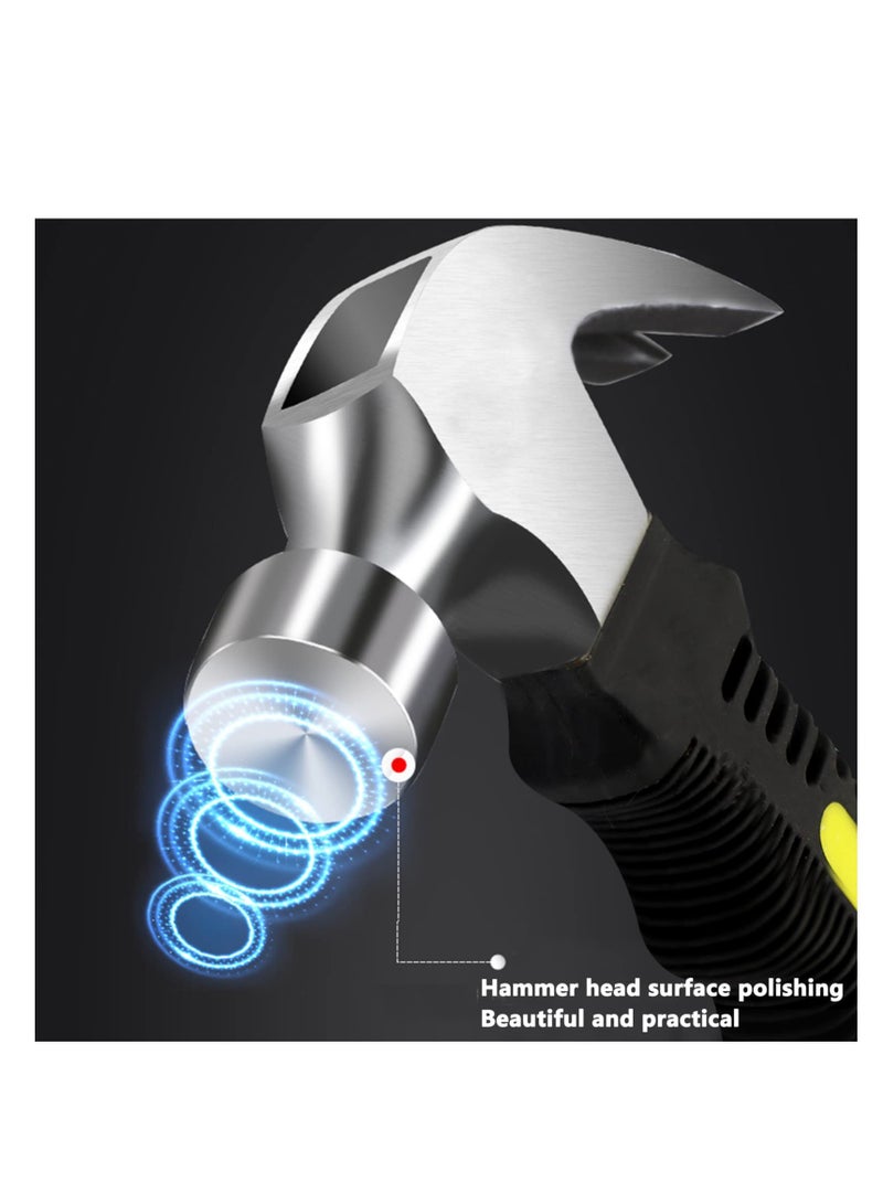 SOLARAE Mini Claw Hammer, Soft Rubber Grip Handle Small Stubby Hammer, 10 OZ Tack Hammer Nails Tool, Stubby Hammer, Nail Hammer, Kids Hammer, Tiny hammer for Indoor Outdoor Using - Image 5