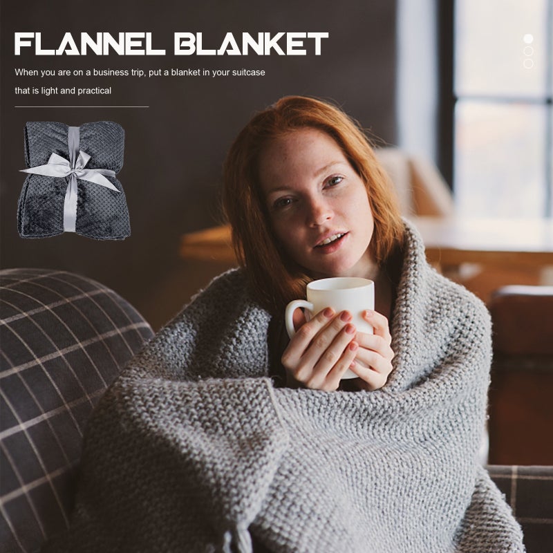 Throw Blanket Comfort Blanket Warm Blanket Office Nap Blanket Flannel Blanket - Image 3