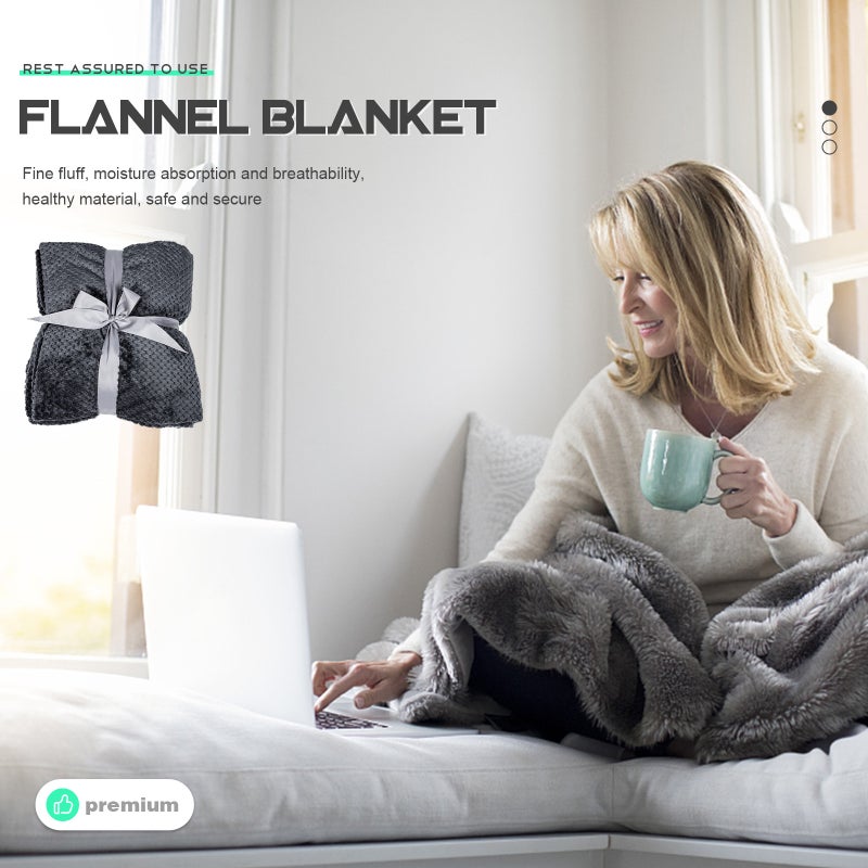 Throw Blanket Comfort Blanket Warm Blanket Office Nap Blanket Flannel Blanket - Image 5