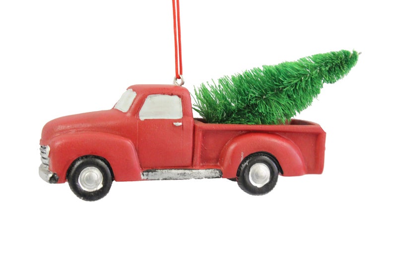 Midwest CBK 4 Inch Pickup Truck With Tree Ornament - Image 1