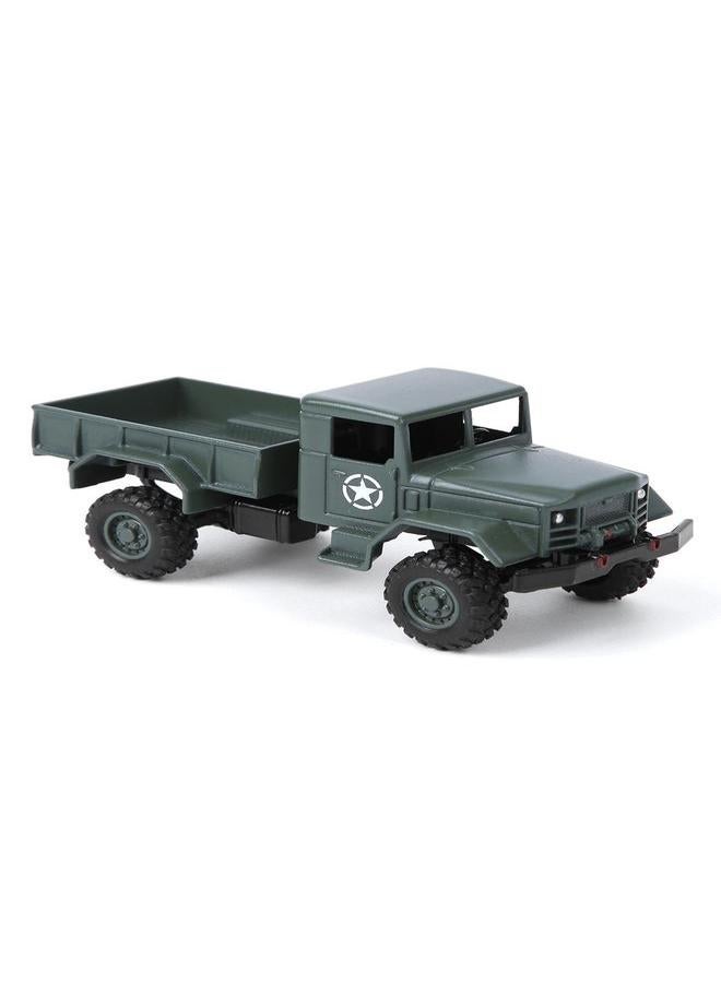 NIBEMINENT Alloy 1/64 Children Six Wheel/Four Wheel Inertia Model Remote Control Military Car RC Vehicle Toy for WPLGreen MB14  - Image 3