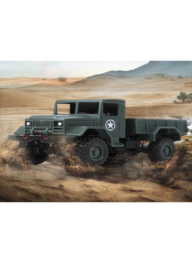 NIBEMINENT Alloy 1/64 Children Six Wheel/Four Wheel Inertia Model Remote Control Military Car RC Vehicle Toy for WPLGreen MB14  - Image 5