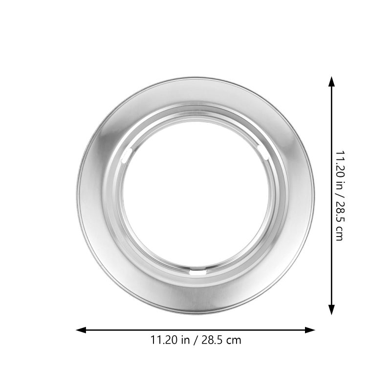 28 5cm Stainless Steel Steamer Ring Adapter Multi Functional Kitchen Steaming Rack - Image 3