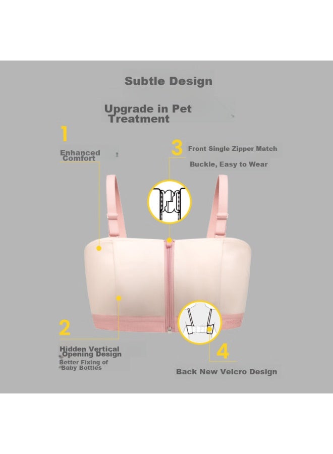 Medela Breastfeeding Bra, Postpartum Nursing Bra, Versatile Maternity Underwear, Specially Designed For Breast Pump, Baiyi Series In Premium Gray - Image 2