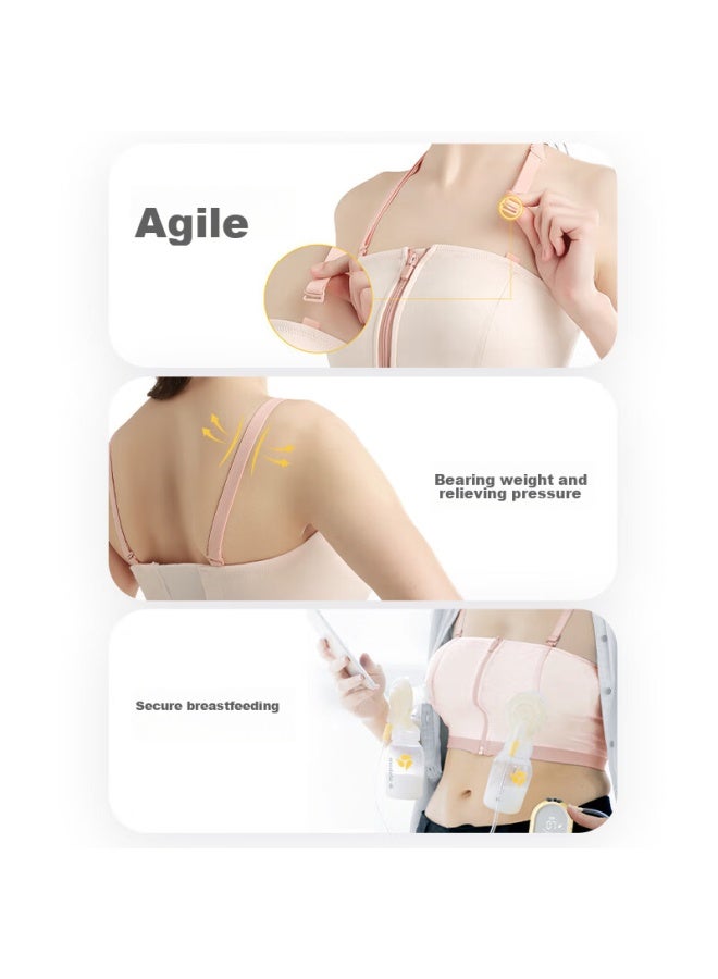 Medela Breastfeeding Bra, Postpartum Nursing Bra, Versatile Maternity Underwear, Specially Designed For Breast Pump, Baiyi Series In Premium Gray - Image 5