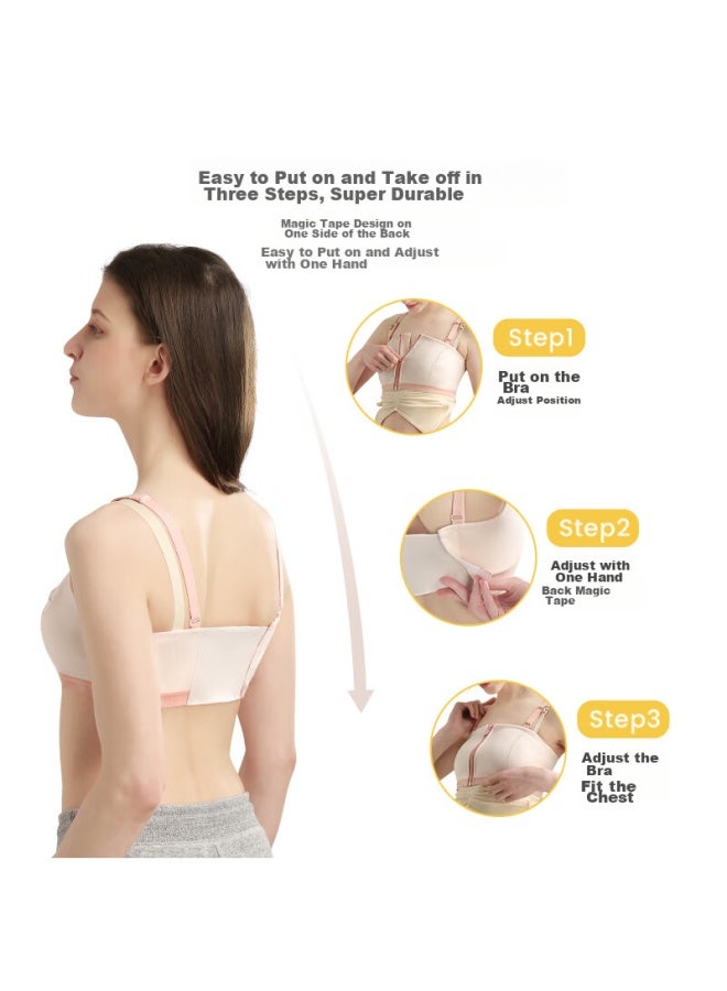 Medela Breastfeeding Bra, Postpartum Nursing Bra, Versatile Maternity Underwear, Specially Designed For Breast Pump, Baiyi Series In Premium Gray - Image 4