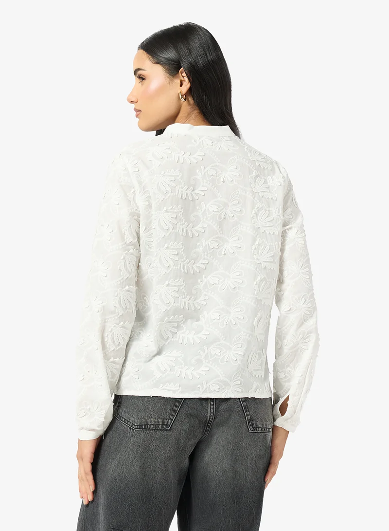 ONLY Emblished Long Sleeve Shirt