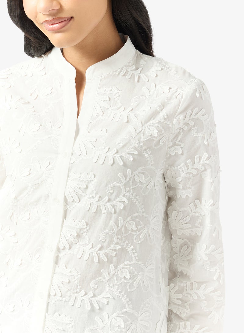 ONLY Emblished Long Sleeve Shirt - Image 3