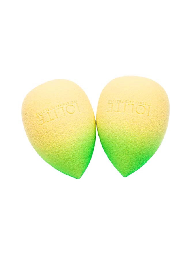 IOLITE - Beauty Blender Complexion Heart Sponge Ombre Coloured Pack 2 In 1 Blending Sponge Highlighters, Powder, Cream Or Liquid Application HBB01 - Image 1