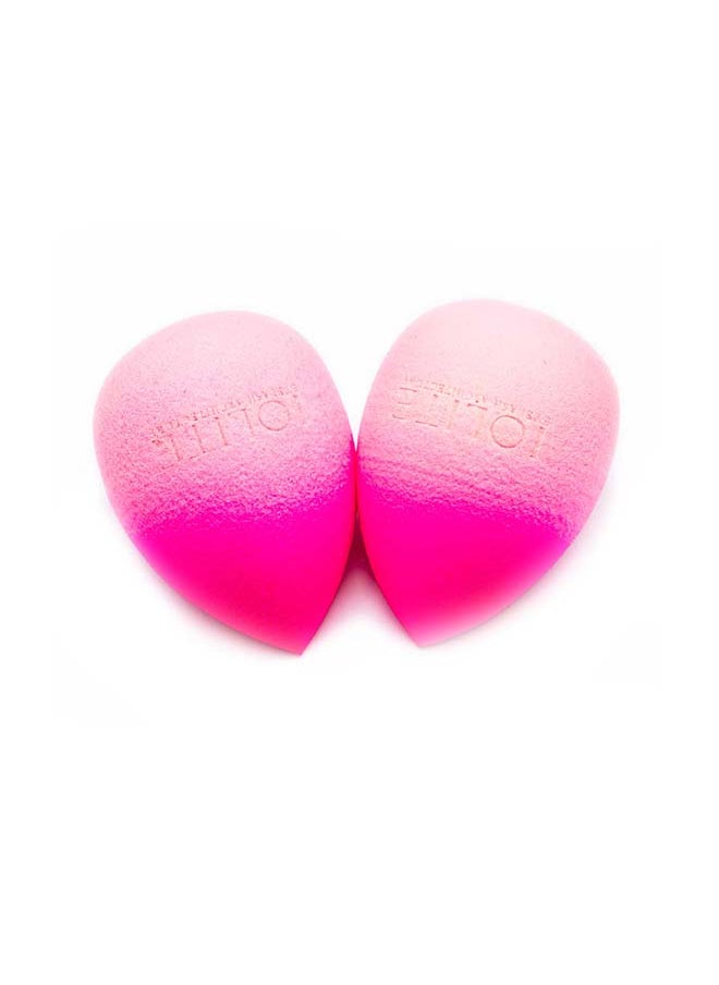 IOLITE - Beauty Blender Complexion Heart Sponge Ombre Coloured Pack 2 In 1 Blending Sponge Highlighters, Powder, Cream Or Liquid Application HBB01 - Image 1