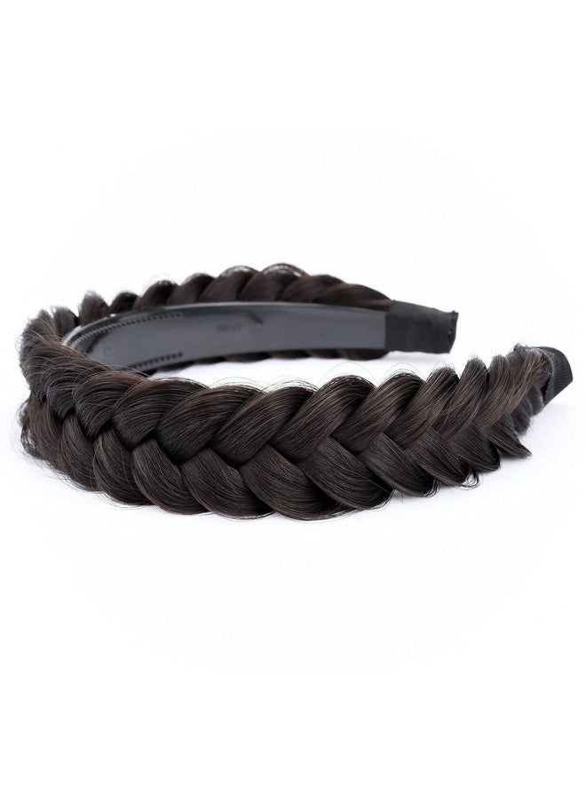 Wide Chunky Plaited Braided Headband Hair Band Synthetic Braid Hairpieces With Teeth Piano Two Tone Colors Accessories (Wbrunette Brown) - pzsku/Z61528A059B89C0F24EAFZ/45/_/1718616541/4dea72e6-bfb7-4a54-a40e-dc309307bce5