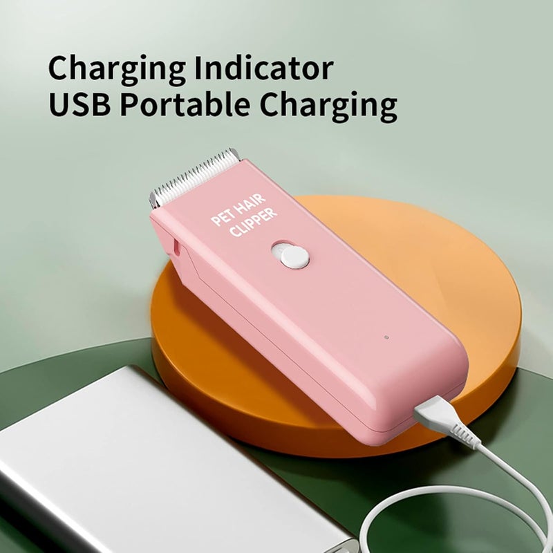 Grimgrow Dog Cat Home Hair Waterproof Clipper Portable Electric USB Rechargeable Pet Grooming Tools Low Noise Shaver Cordless Trimmer for Small and Large Pets - Image 5