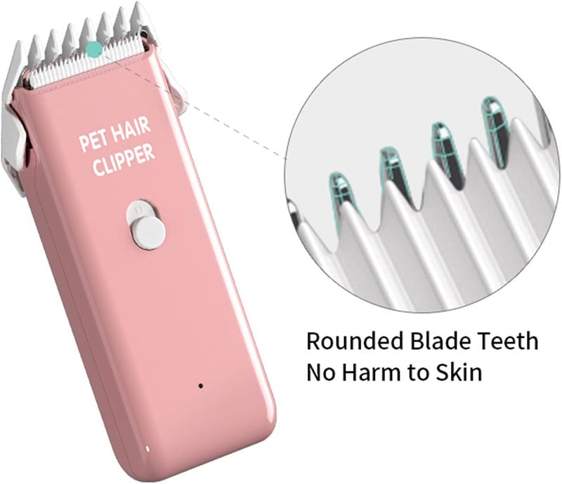 Grimgrow Dog Cat Home Hair Waterproof Clipper Portable Electric USB Rechargeable Pet Grooming Tools Low Noise Shaver Cordless Trimmer for Small and Large Pets - Image 4
