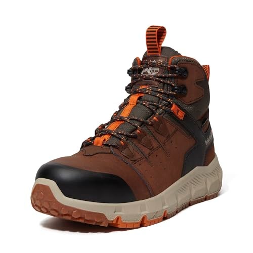 Timberland PRO Mens Tempe Alloy Safety Toe Waterproof Industrial Work Boot Medium Brown 11W - Image 1