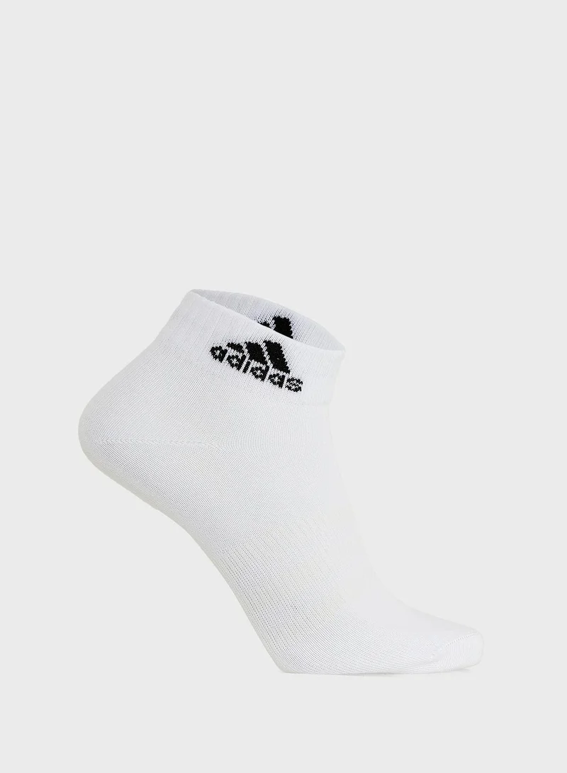 adidas جوارب أديداس سبورت أنكل  أزواج للرجال والنساء رمادي