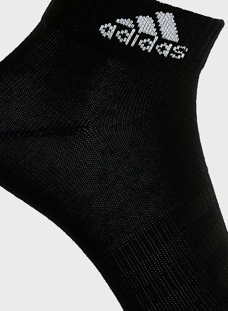 adidas جوارب أديداس سبورت أنكل  أزواج للرجال والنساء رمادي