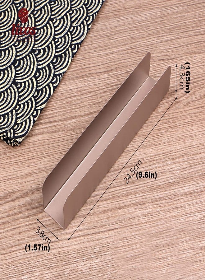 Dadamong 2Pcs U-Shape Non-stick Biscuit Cake Bread Mold Baguette Toast Mould, Carbon Steel Rectangle Cake Pan Cranberry Cookies Molds for Kitchen Baking (Champagne) - Image 3