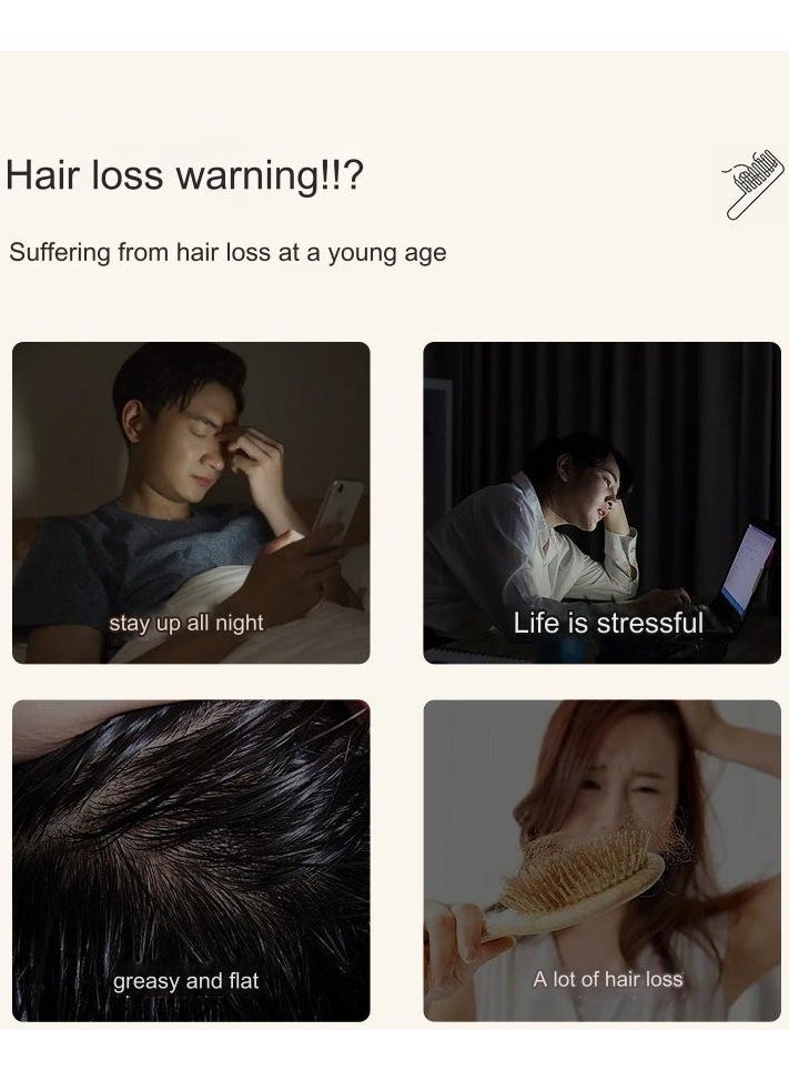RUKYU - Polygonum multiflorum anti-hair loss and hair growth shampoo anti-dandruff and anti-itching ginseng fluffy oil control anti-hair loss shampoo - Image 1