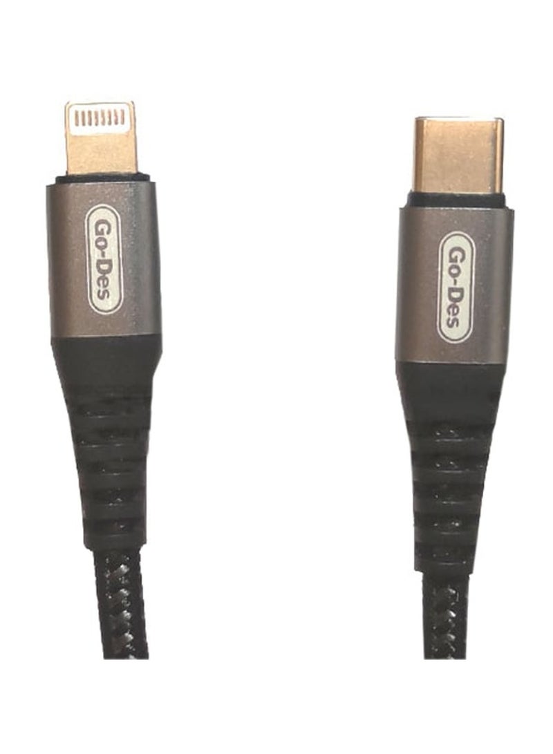 GO-DES Go- Des  Lightning To Type C Cable GD-UC597 - Image 2