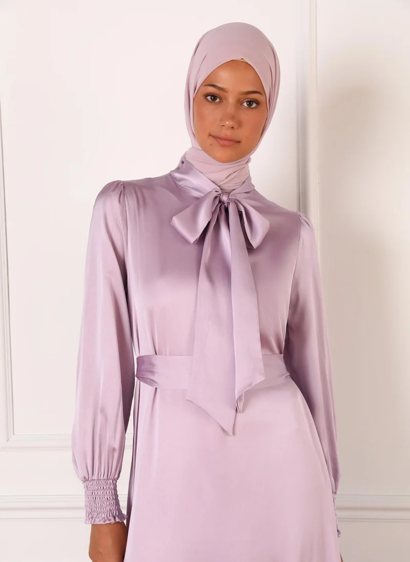 Refka by modanisa Lilac - Modest Dress - Refka