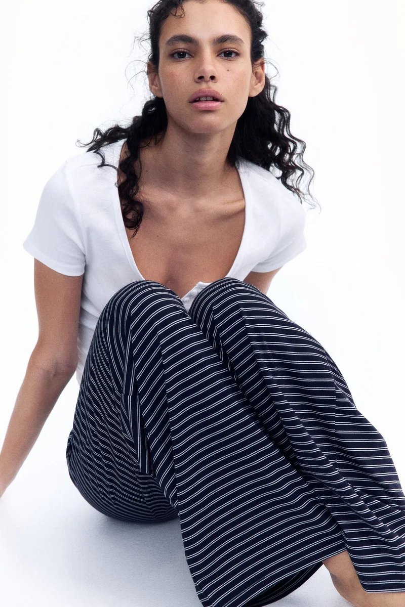 H&M Straight drawstring trousers