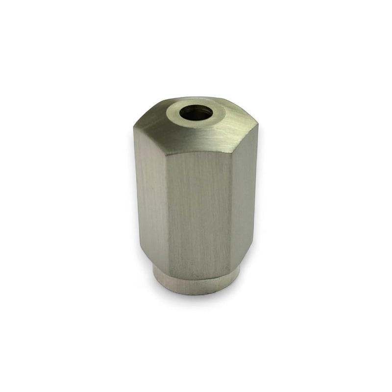 MOKSH PLUS Moksh Plus Rope Wire Display Fitting 6mm Hex Bottom Holder Brass Material and SS Finish for 6mm Wire Pack of 20 Pcs  - Image 2