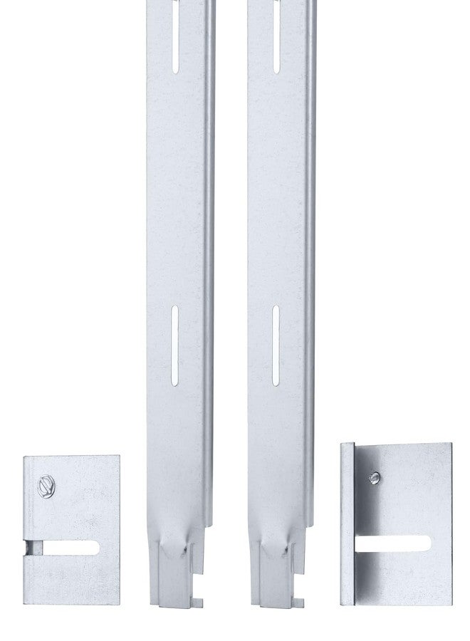 GlikCeil 4 Pcs File Cabinet Rails Adjustable Files Drawer Rails Metal File Cabinet Dividers 26'' to 40.5'' Adjustable Filing Cabinets Rail for Folders Storage (Silver) - Image 5