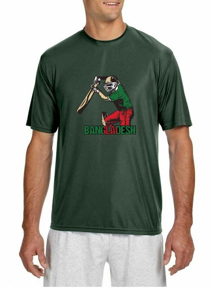 Bangladesh Unisex Sports Jersey Dry-Fit T-shirt for Adults, Drawstring Bag, Cap, and Scarf - Perfect for Bangladesh Cricket Fans  - Image 2