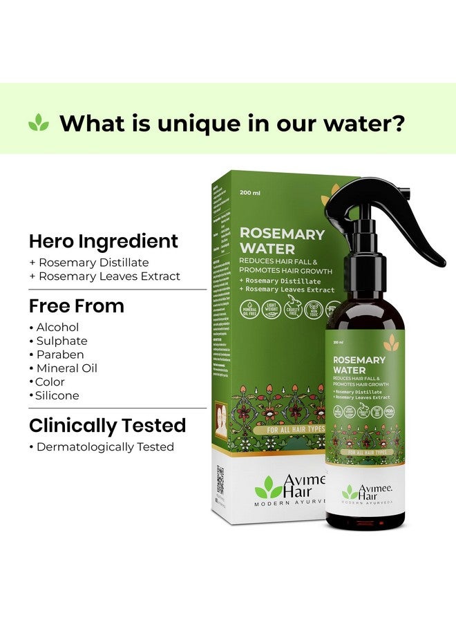 AVIMEE HERBAL Rosemary Super Saver Combo For Hair Growth & Hair Fall | Rosemary Water (200Ml) | Rosemary Oil (100Ml) | Super Saver Combo - Image 5