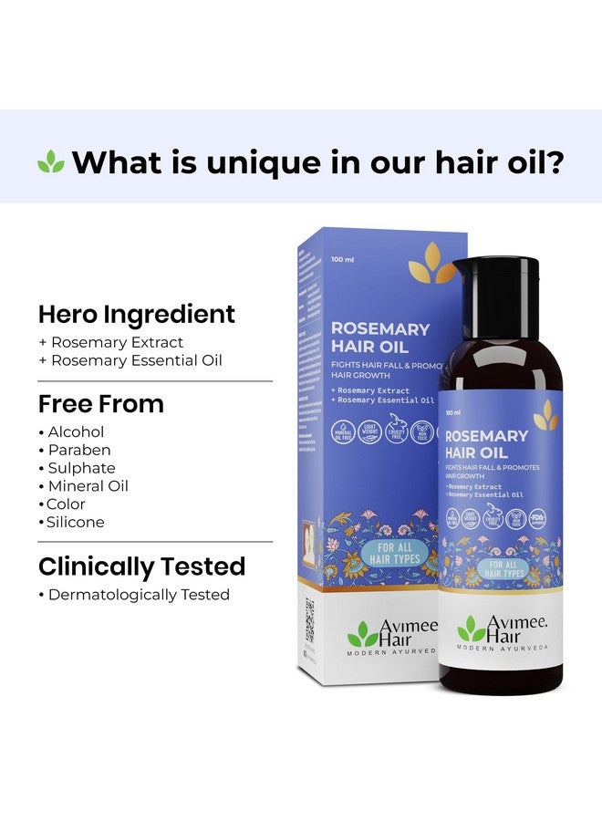 AVIMEE HERBAL Rosemary Super Saver Combo For Hair Growth & Hair Fall | Rosemary Water (200Ml) | Rosemary Oil (100Ml) | Super Saver Combo - Image 4