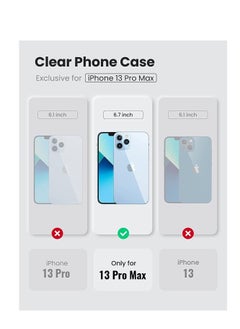 glassology iPhone 13 Pro Max Case 6.7 inch Anti Yellowing Hard Back Case Ultra Thin Crystal Case Shock Protection Anti Scratch and Anti Drop Case  - Image 3