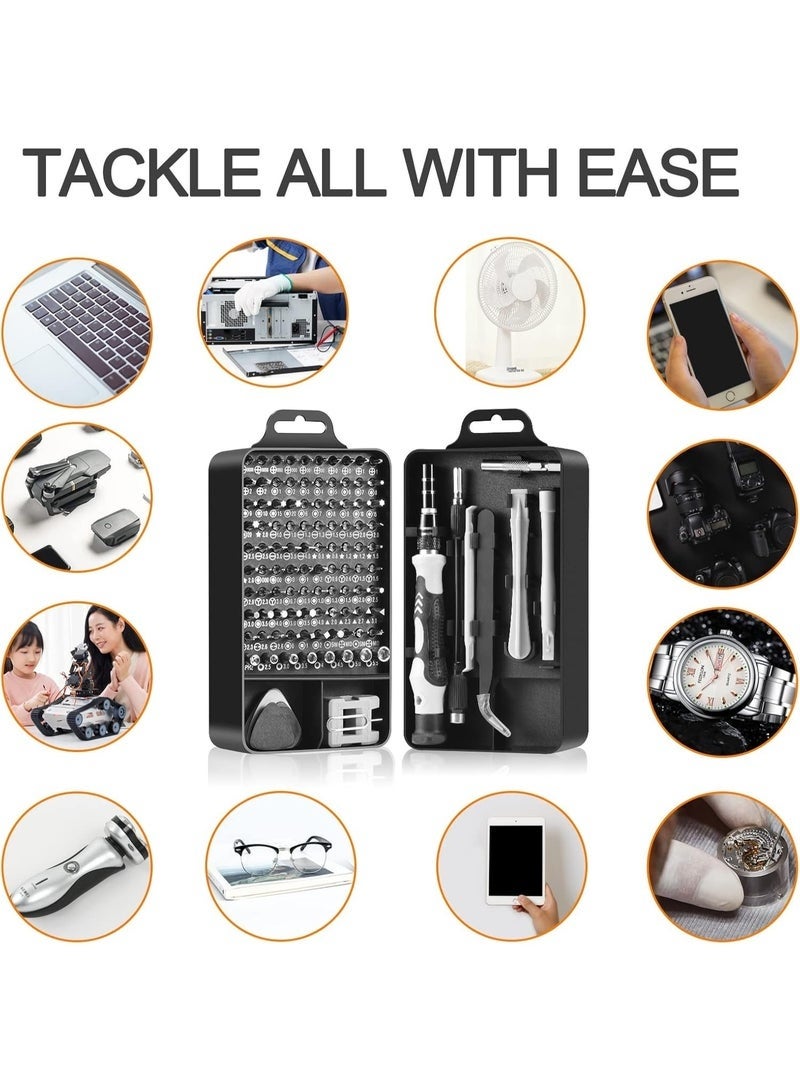 SHAOZHEN Precision Screwdriver Set, Professional Grade 115 in 1 Magnetic Repair Tool Kit for Electronics, Computer, iPhone, Laptop, Game Console, Watch, Eyeglasses, Modding, and DIY Projects - Image 4